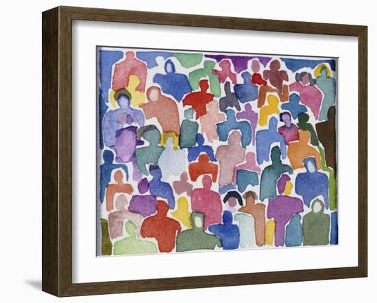 Crowd No.2-Diana Ong-Framed Giclee Print