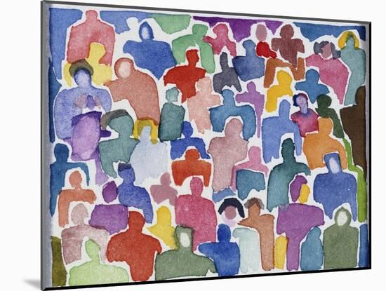 Crowd No.2-Diana Ong-Mounted Giclee Print