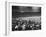 Crowd of People Holding Up Signs and Watching Dodger Cubs Game from Stands at Wrigley Field-John Dominis-Framed Photographic Print