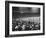 Crowd of People Holding Up Signs and Watching Dodger Cubs Game from Stands at Wrigley Field-John Dominis-Framed Photographic Print