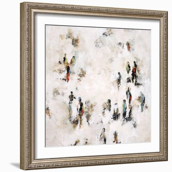 Crowd on the Street-Sydney Edmunds-Framed Giclee Print