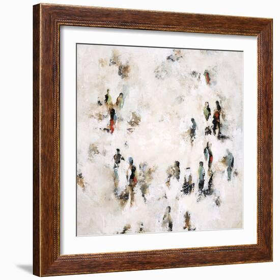 Crowd on the Street-Sydney Edmunds-Framed Giclee Print