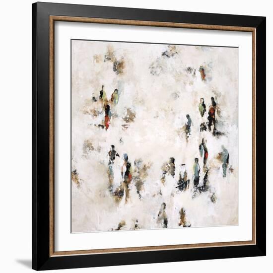 Crowd on the Street-Sydney Edmunds-Framed Giclee Print