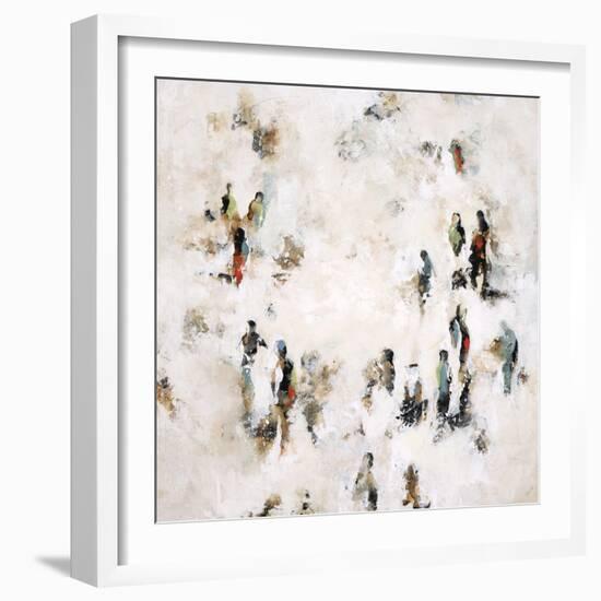 Crowd on the Street-Sydney Edmunds-Framed Giclee Print