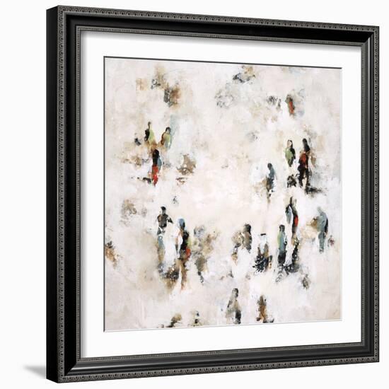 Crowd on the Street-Sydney Edmunds-Framed Giclee Print