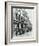 Crowd Outside the Russian Vapour Baths, Brick Lane, Stepney, London, 1904-null-Framed Photographic Print