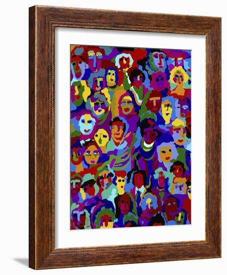 Crowd XVI-Diana Ong-Framed Giclee Print