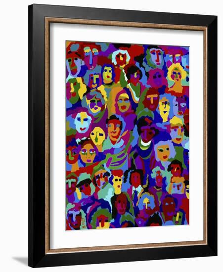 Crowd XVI-Diana Ong-Framed Giclee Print