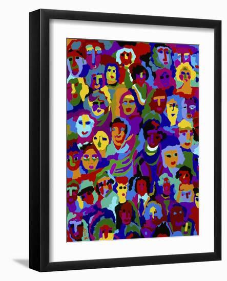 Crowd XVI-Diana Ong-Framed Giclee Print