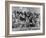 Crowd Yelling and Whooping It Up in the Stands at the Texas A&M Vs Villanova Football Game-Joe Scherschel-Framed Photographic Print