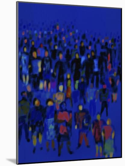 Crowd-Diana Ong-Mounted Giclee Print