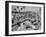 Crowded Beach-null-Framed Photographic Print