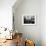 Crowded Parisan Street, Prob. Rue Mouffetard, Filled with Small Shops and Many Shoppers-Alfred Eisenstaedt-Framed Photographic Print displayed on a wall