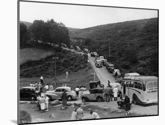 Crowded Road at Dartmeet, Devon, C1951-null-Mounted Photographic Print