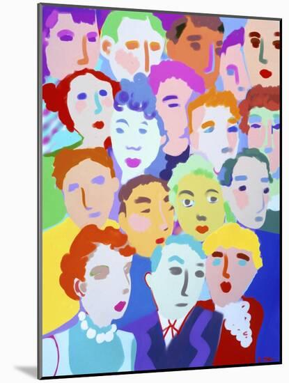 Crowded-Diana Ong-Mounted Giclee Print