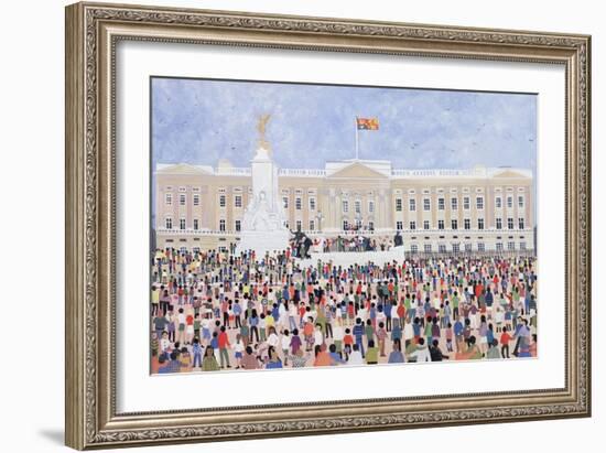 Crowds around the Palace, 1995-Judy Joel-Framed Giclee Print