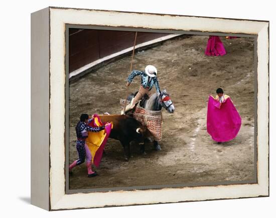 Crowds at a Stadium for a Bullfight, Quito, Ecuador-Paul Harris-Framed Premier Image Canvas