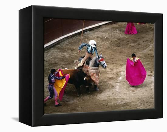 Crowds at a Stadium for a Bullfight, Quito, Ecuador-Paul Harris-Framed Premier Image Canvas