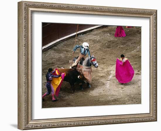 Crowds at a Stadium for a Bullfight, Quito, Ecuador-Paul Harris-Framed Photographic Print