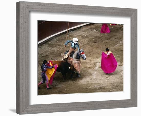 Crowds at a Stadium for a Bullfight, Quito, Ecuador-Paul Harris-Framed Photographic Print