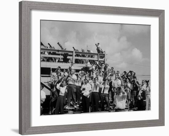 Crowds at Cape Canaveral, Florida at Time of Commander Alan Shepard's Space Flight-Ralph Morse-Framed Photographic Print