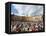 Crowds at El Palio Horse Race Festival, Piazza Del Campo, Siena, Tuscany, Italy, Europe-Christian Kober-Framed Premier Image Canvas