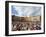 Crowds at El Palio Horse Race Festival, Piazza Del Campo, Siena, Tuscany, Italy, Europe-Christian Kober-Framed Photographic Print