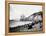 Crowds Enjoy the Beach Below the Cliff House-null-Framed Premier Image Canvas