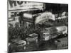 Crowds Gathering at Astor Theater-null-Mounted Photographic Print