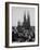 Crowds Gathering Outside the Sagrada Familia Church-Dmitri Kessel-Framed Photographic Print