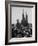 Crowds Gathering Outside the Sagrada Familia Church-Dmitri Kessel-Framed Photographic Print