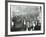 Crowds in Deptford High Street Shopping after Dark, London, 1913-null-Framed Photographic Print