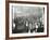 Crowds in Deptford High Street Shopping after Dark, London, 1913-null-Framed Photographic Print