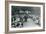 Crowds of Visitors Watch an Elephant Ride at London Zoo, August Bank Holiday,1922-Frederick William Bond-Framed Photographic Print