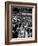 Crowds on Cunard Piers Waiting for Queen Elizabeth, Overhead View, Crowded Waiting Room-Ralph Morse-Framed Photographic Print