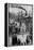 Crowds on the Bund in Shanghai-null-Framed Premier Image Canvas