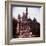 Crowds Walking Through Gate of Sleeping Beauty's Castle at Walt Disney's Theme Park, Disneyland-Allan Grant-Framed Photographic Print