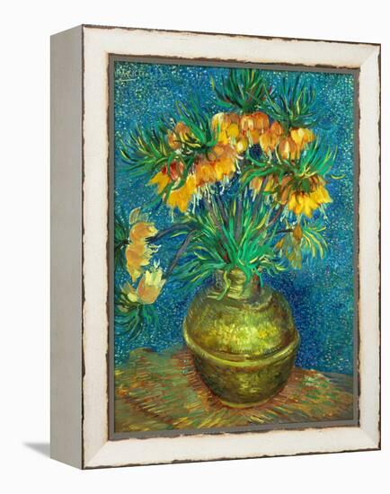 Crown Imperial Fritillaries in a Copper Vase, 1886-Vincent van Gogh-Framed Premier Image Canvas