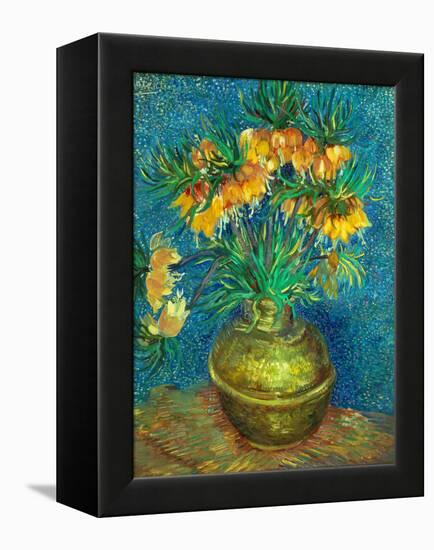 Crown Imperial Fritillaries in a Copper Vase, 1886-Vincent van Gogh-Framed Premier Image Canvas