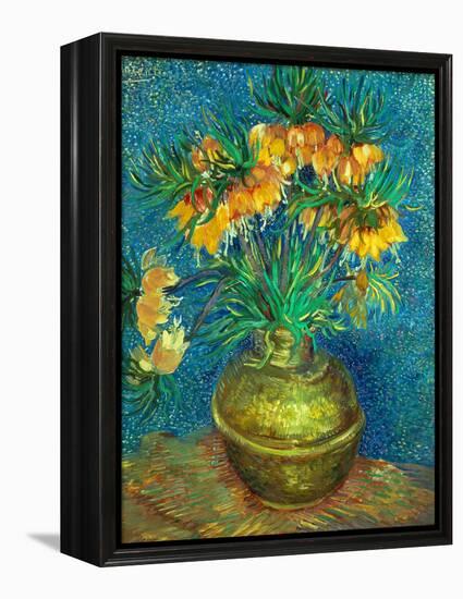 Crown Imperial Fritillaries in a Copper Vase, 1886-Vincent van Gogh-Framed Premier Image Canvas