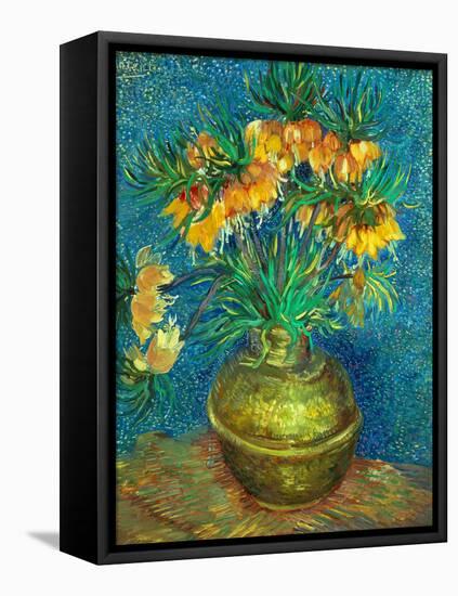 Crown Imperial Fritillaries in a Copper Vase, 1886-Vincent van Gogh-Framed Premier Image Canvas