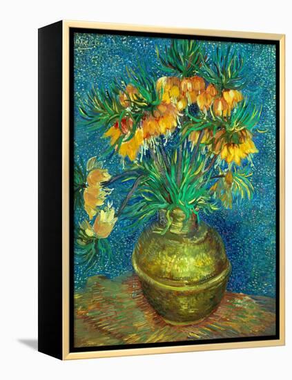 Crown Imperial Fritillaries in a Copper Vase, 1886-Vincent van Gogh-Framed Premier Image Canvas