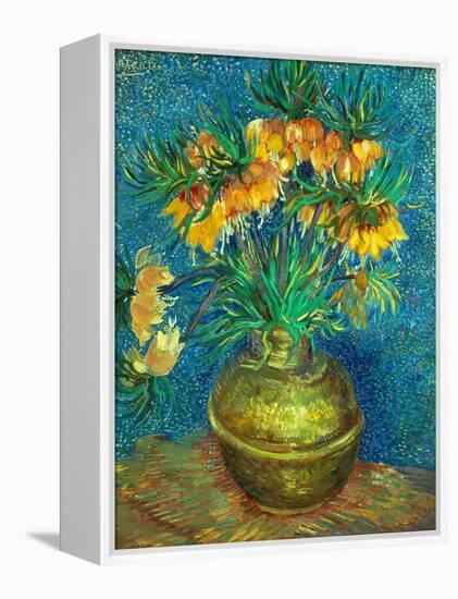 Crown Imperial Fritillaries in a Copper Vase, 1886-Vincent van Gogh-Framed Premier Image Canvas