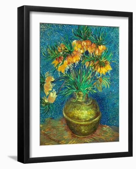 Crown Imperial Fritillaries in a Copper Vase, 1886-Vincent van Gogh-Framed Premium Giclee Print