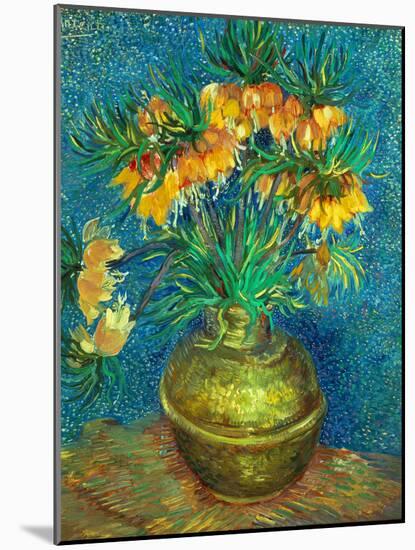 Crown Imperial Fritillaries in a Copper Vase, 1886-Vincent van Gogh-Mounted Premium Giclee Print