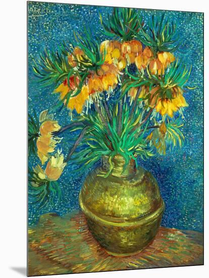 Crown Imperial Fritillaries in a Copper Vase, 1886-Vincent van Gogh-Mounted Giclee Print