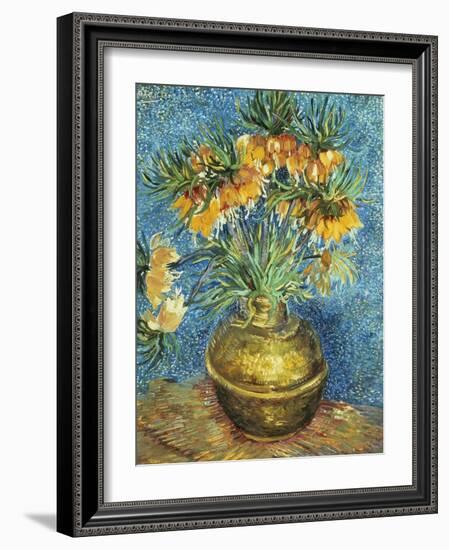 Crown Imperial Fritillaries in a Copper Vase, 1886-Vincent van Gogh-Framed Giclee Print