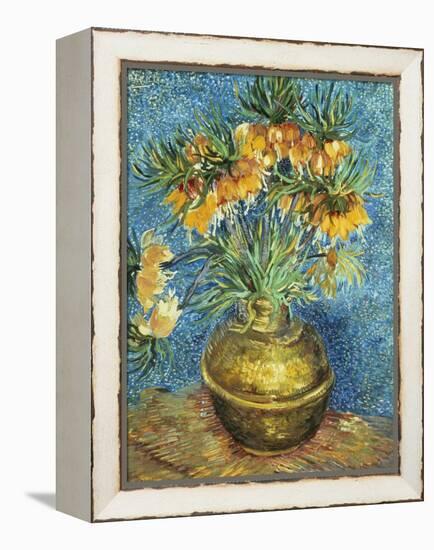 Crown Imperial Fritillaries in a Copper Vase, 1886-Vincent van Gogh-Framed Premier Image Canvas