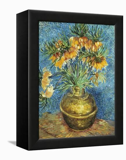 Crown Imperial Fritillaries in a Copper Vase, 1886-Vincent van Gogh-Framed Premier Image Canvas