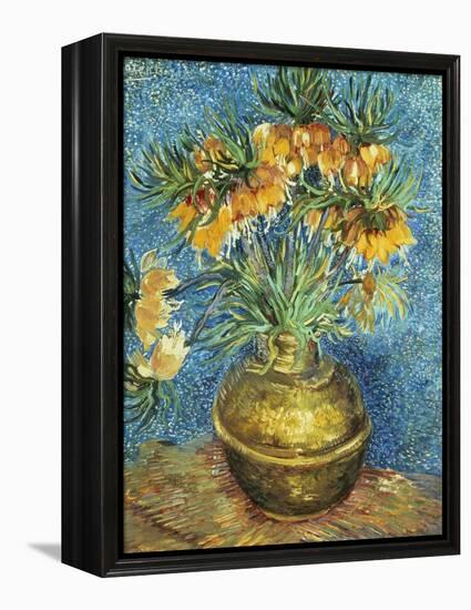 Crown Imperial Fritillaries in a Copper Vase, 1886-Vincent van Gogh-Framed Premier Image Canvas